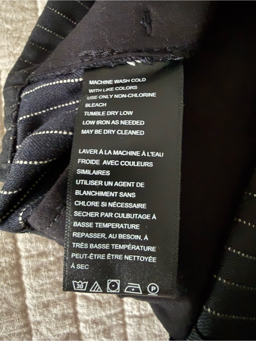 Free people Black Pinstripe Dress Trousers - Picture 5 of 5